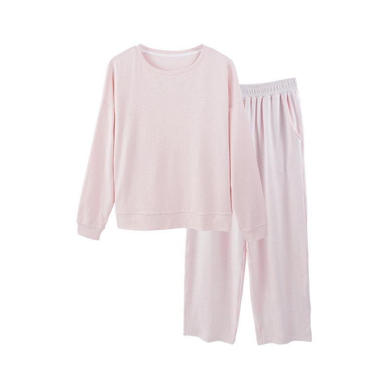 Soft Ribbed Knit Lounge Set