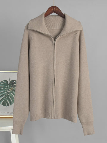 Cozy Ribbed Zip Knit Loungewear Set