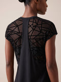 Sheer Mesh Back Workout Tee