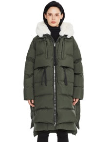 Faux Fur Hooded Puffer Coat