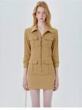 Utility Lace Up Mini Dress