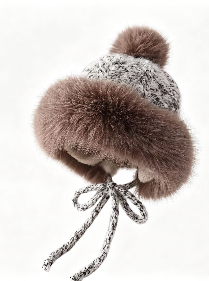 Cozy Faux Fur Pom Pom Hat
