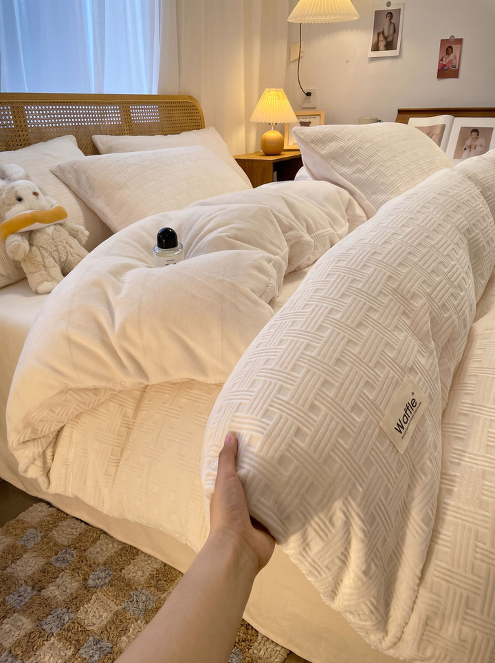 Cozy Soft Waffle Bedding Set