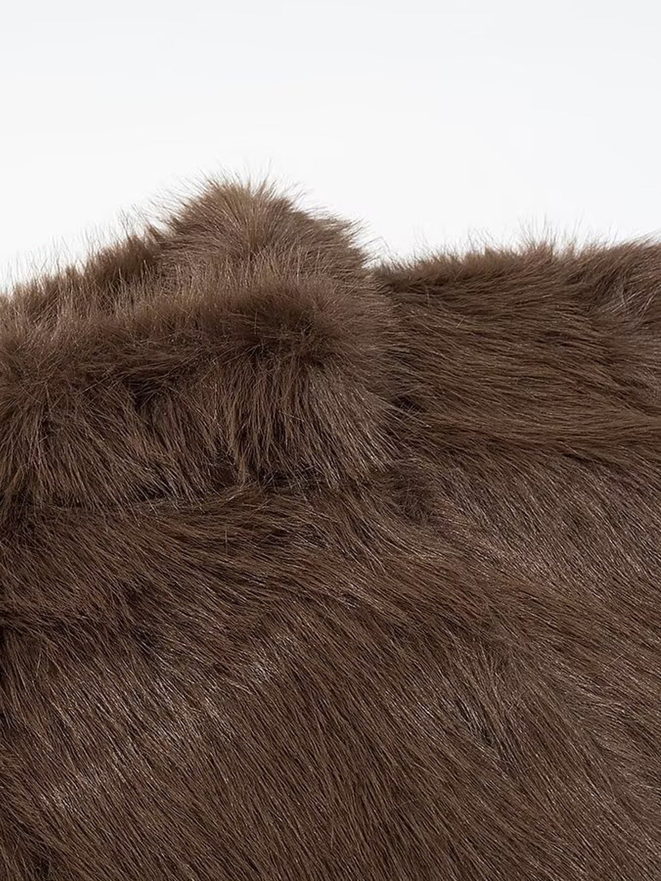 Cozy Mock Neck Faux Fur Coat