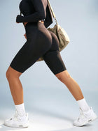 High-Waisted Compression Athletic Yoga Shorts