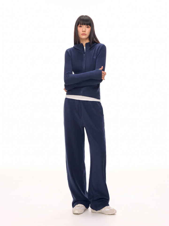 Comfy Velour Wide Leg Pants