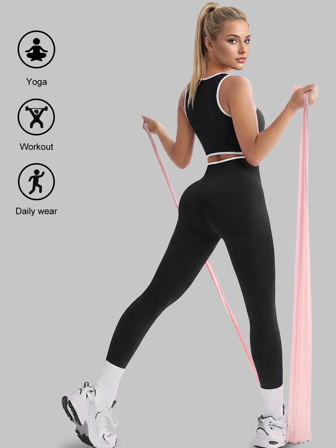 Seamless Cutout Crop Legging Set