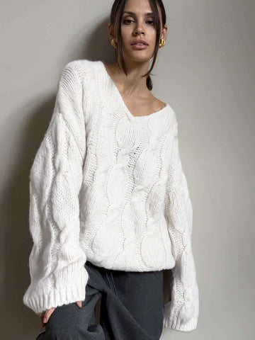 Chunky Oversized Cable Knit Sweater