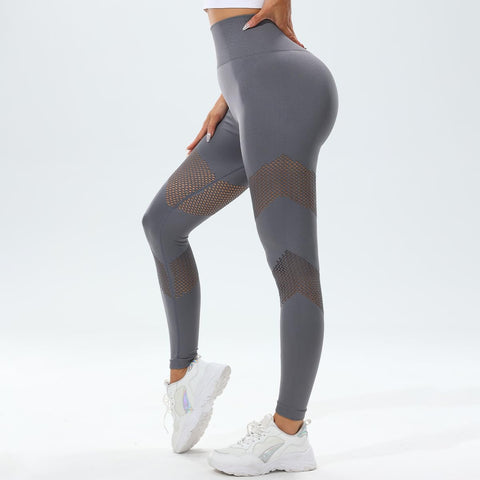 High Waisted Mesh Workout Leggings
