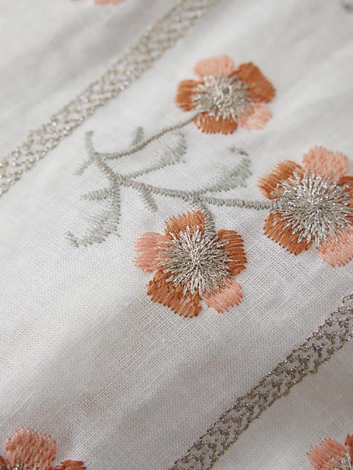 Urban Revivo Halter Neck Floral A-Line Mini Dresses-Off White