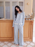Soft Lace Trimmed Pajama Set