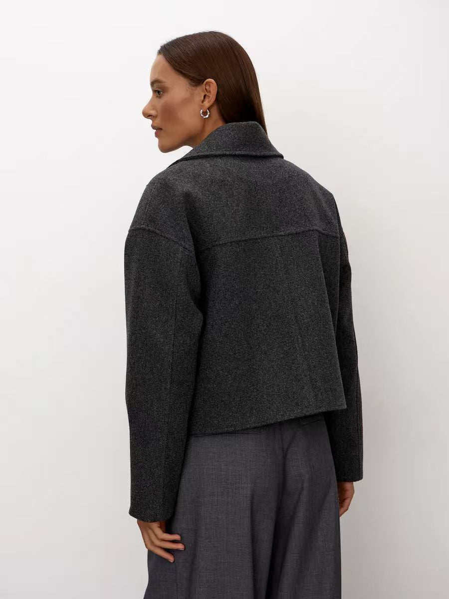 Oversized Zip Up Knit Cardigan