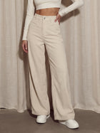 High Waisted Wide Leg Corduroy Pants