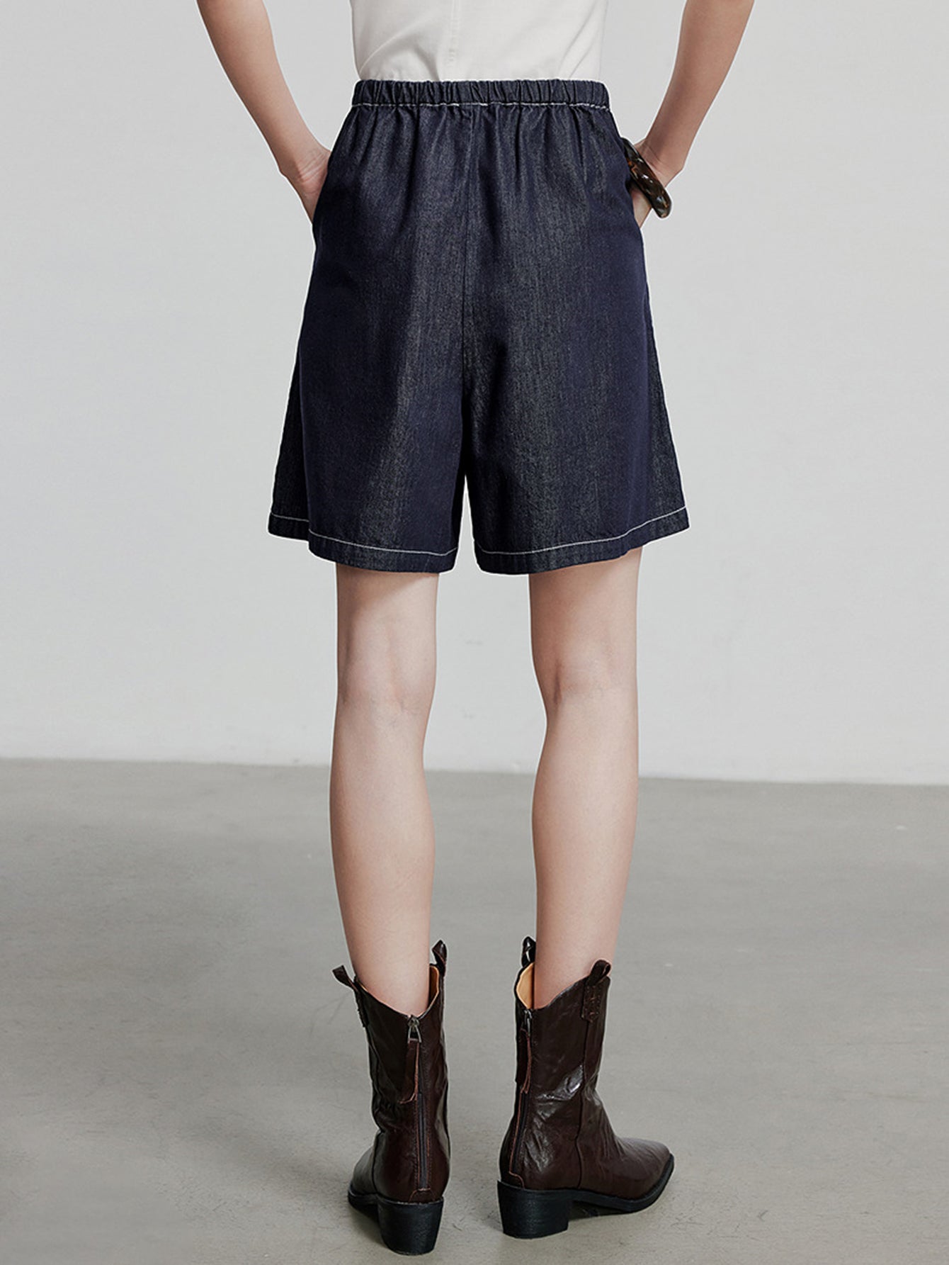 TOYOUTH Relaxed Fit Vintage Stitch Casual Shorts