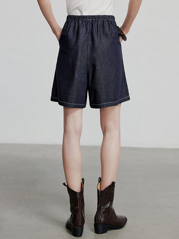 TOYOUTH Relaxed Fit Vintage Stitch Casual Shorts
