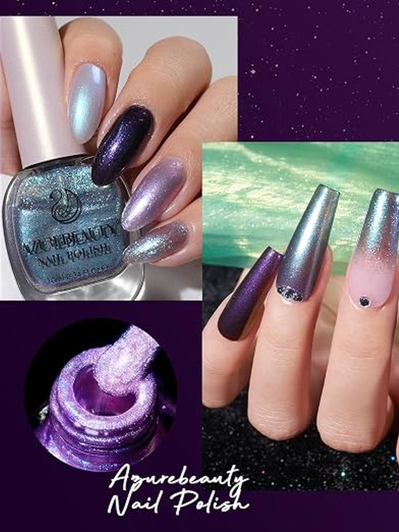 Shimmering Reflective Glitter Gel Nail Polish