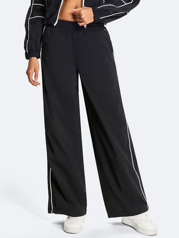High Waisted Piping Sporty Jogger Pants