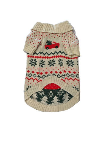 Cozy Christmas Knit Dog Sweater
