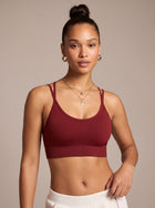 Dual-Strap Breathable Athletic Sports Bra