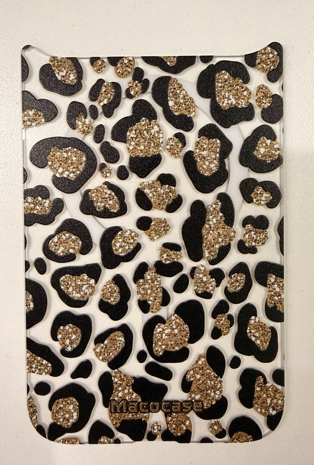 Gold Glitter Leopard Print Phone Case