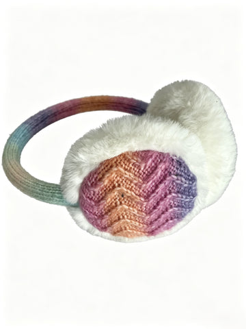 Cozy Plush Gradient Knit Earmuffs