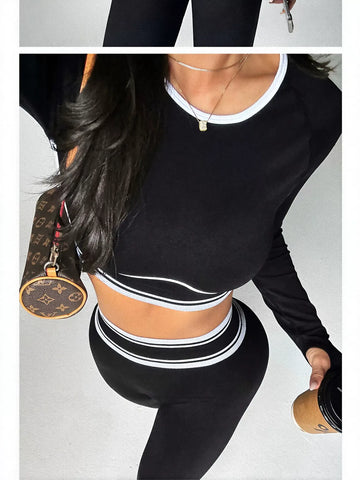 Seamless Sculpting Long Sleeve Pant Set