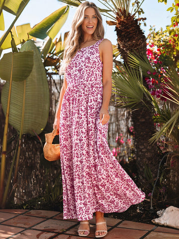 Floral Pockets Maxi Dress