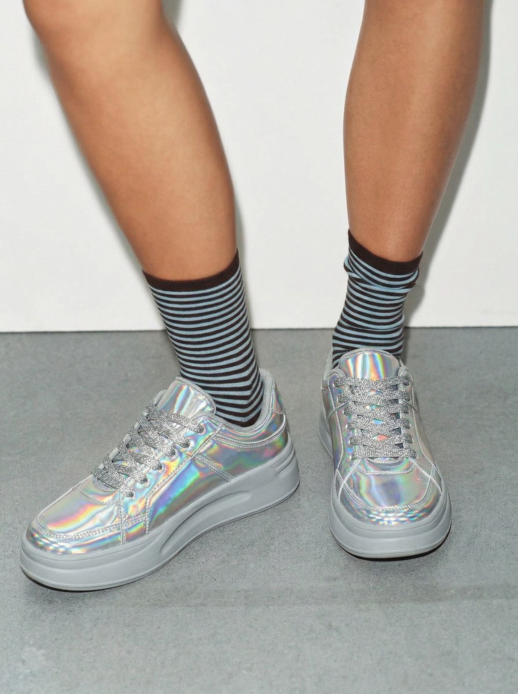 Holographic Low Top Sneakers