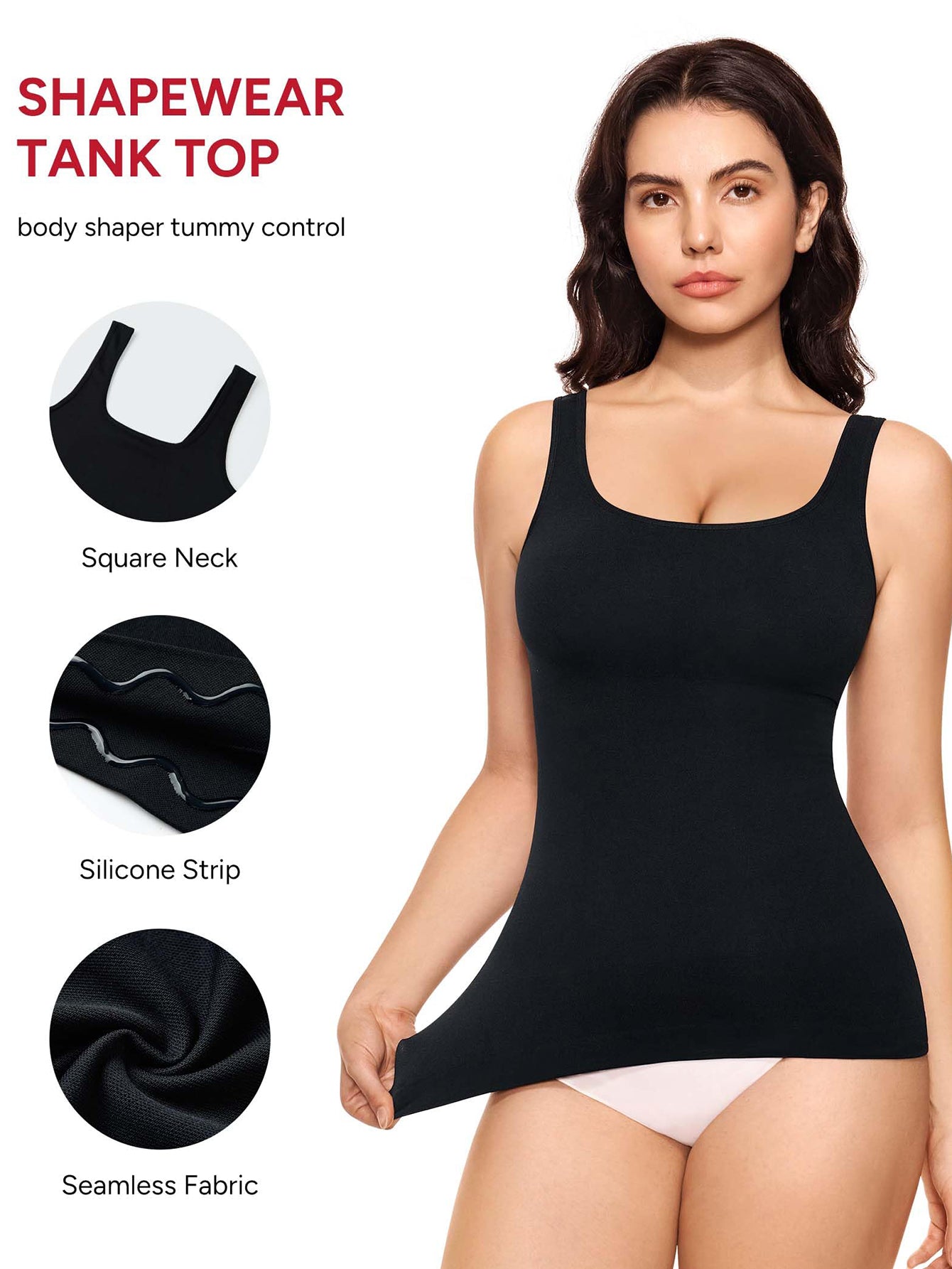 Seamless Tummy Control Shaping Tank