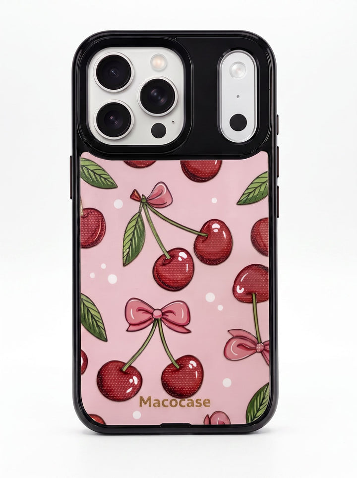 Cherry and Bow Pattern Phone Case