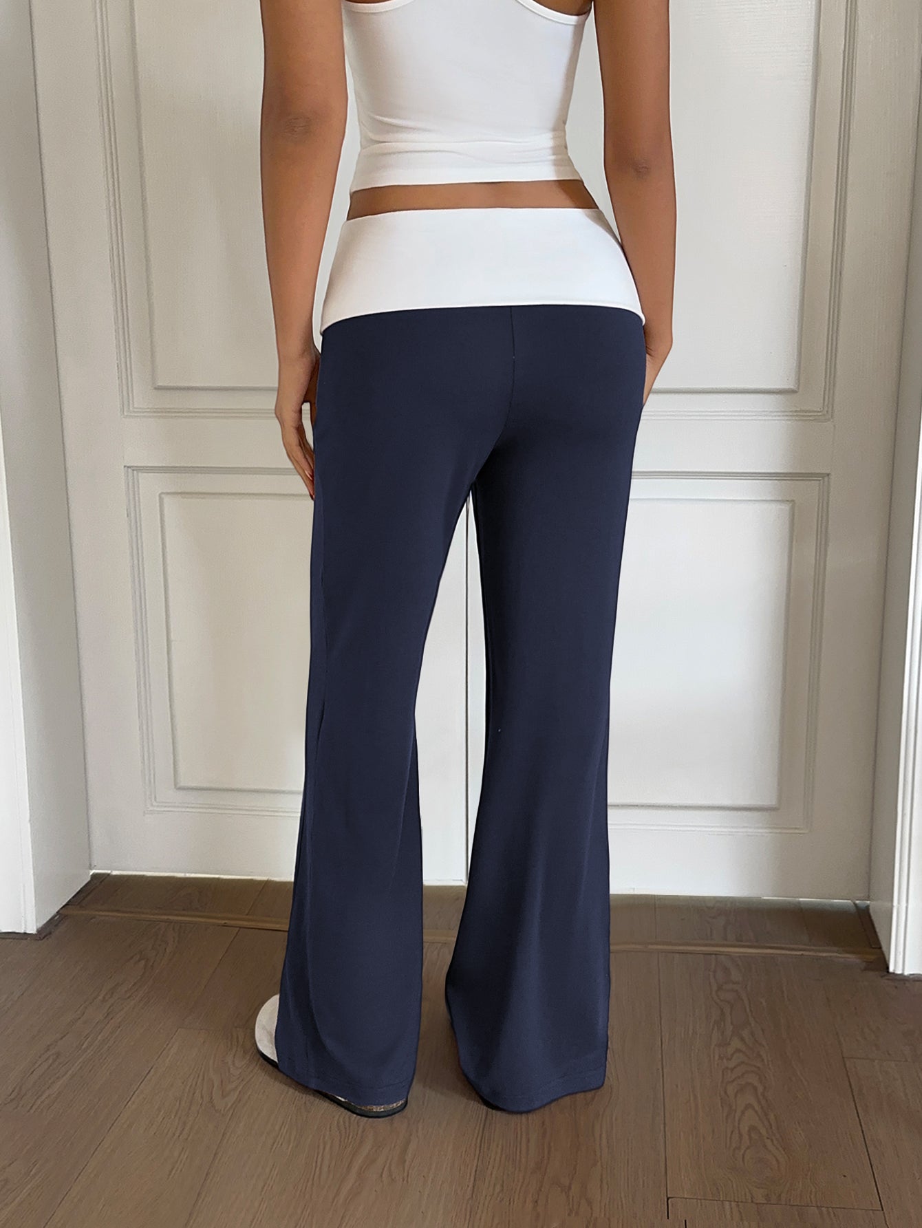 High Waisted Wide Leg Trousers