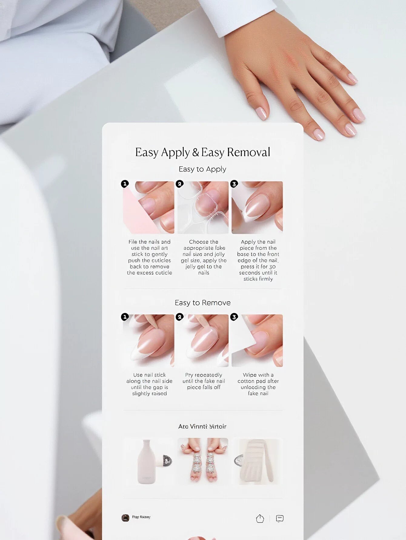 Shimmering Nude Cat Eye Press On Nails