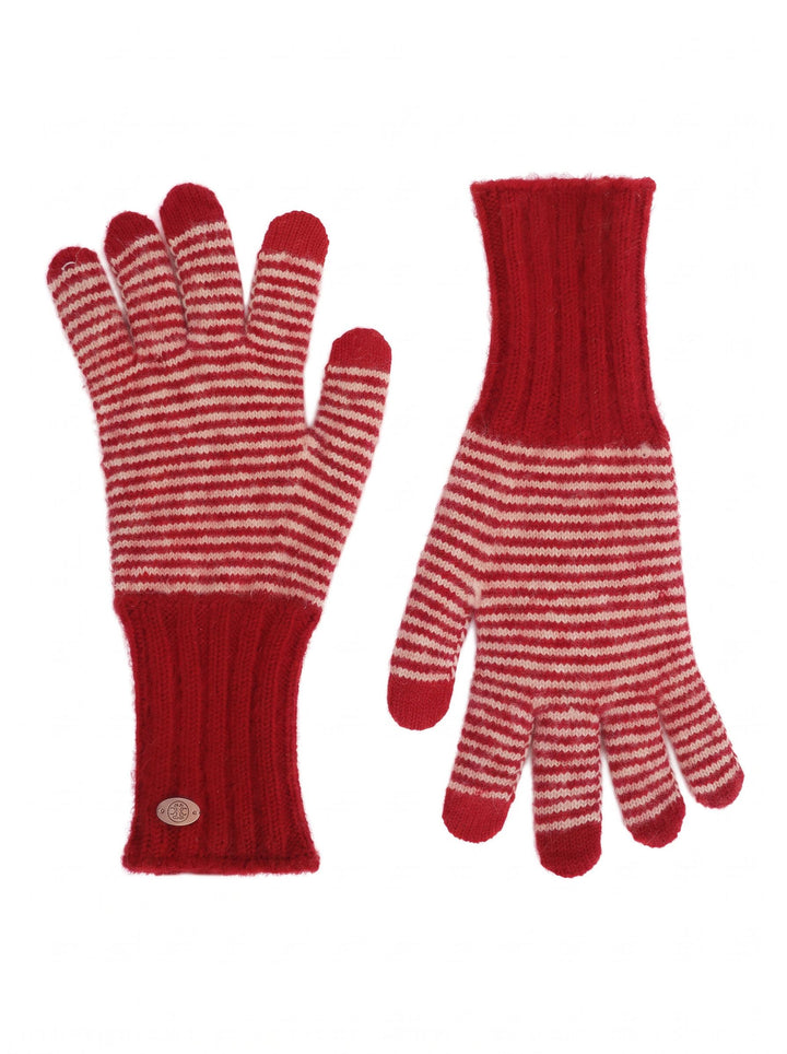 Cozy Striped Soft Knit Warm Gloves