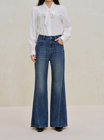 High Waisted Flare Leg Jeans