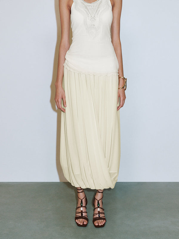 Draped Skirts Beige