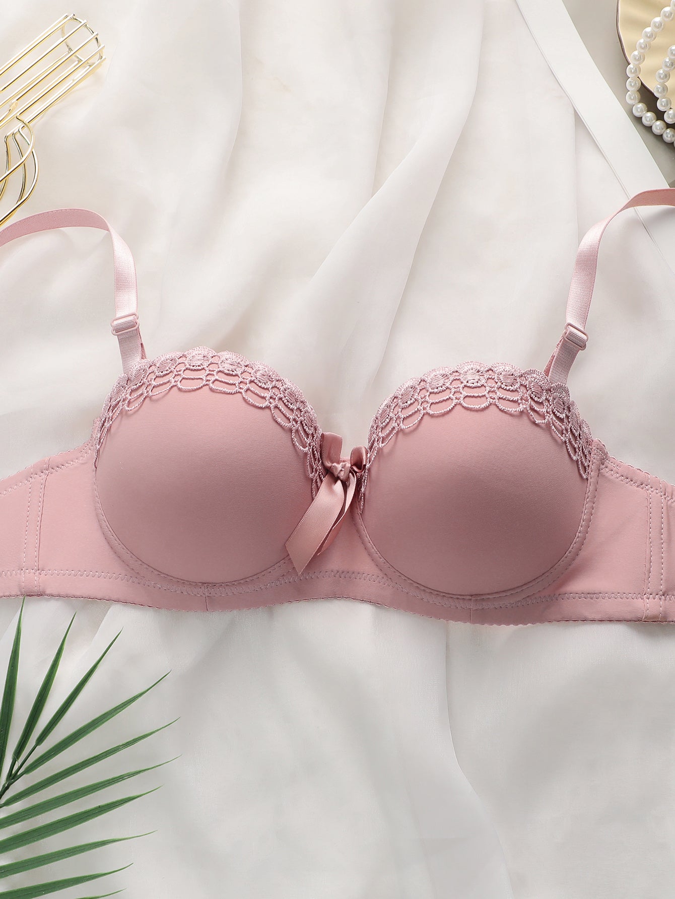 Floral Lace Push Up Lingerie Set