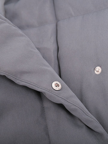 Elegant Belted Long Puffer Coat