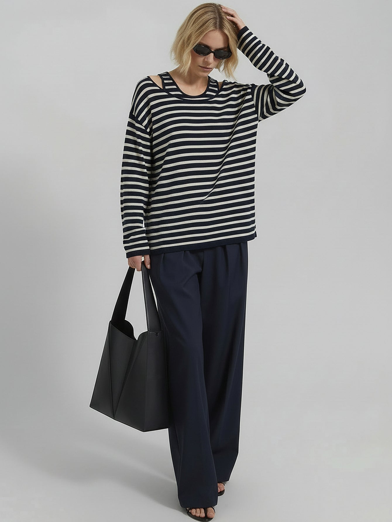 Loose Wool Sweater with Tank