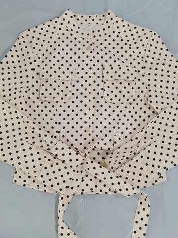 Polka Dot Belted Pants Set