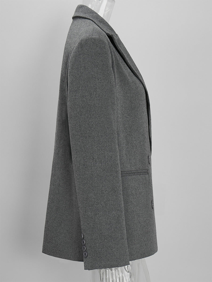 Oversized Double Breasted Wool Blazer