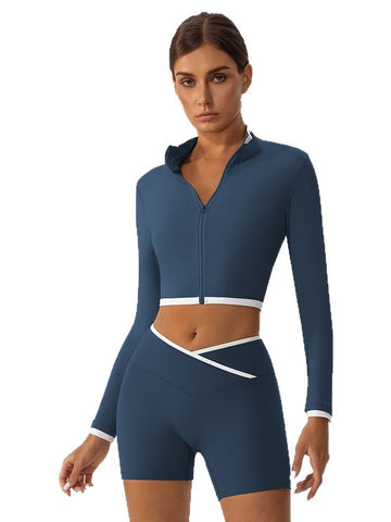Seamless Slim Fit Cropped Jacket