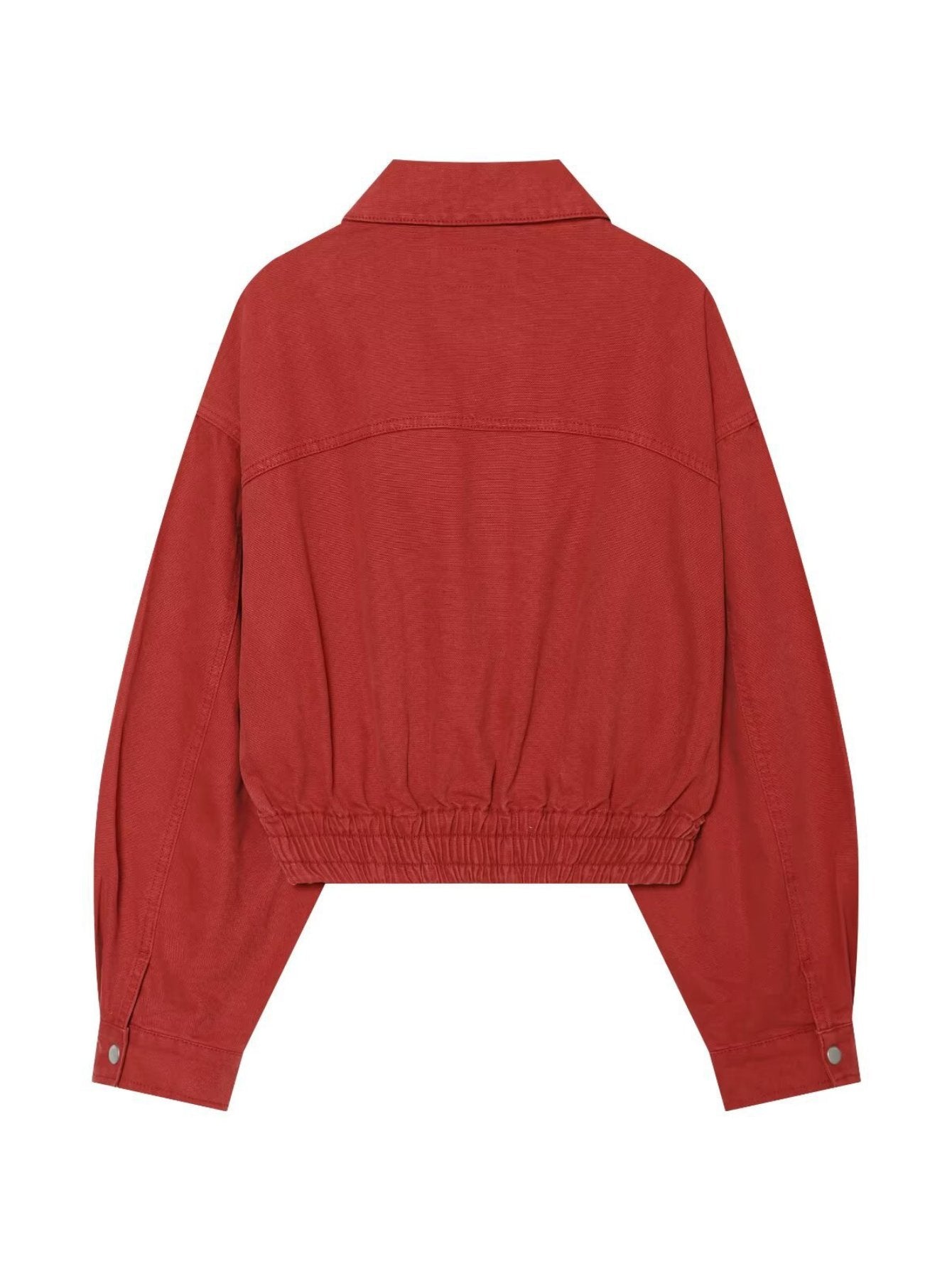 Oversized Zip Up Canvas Jacket