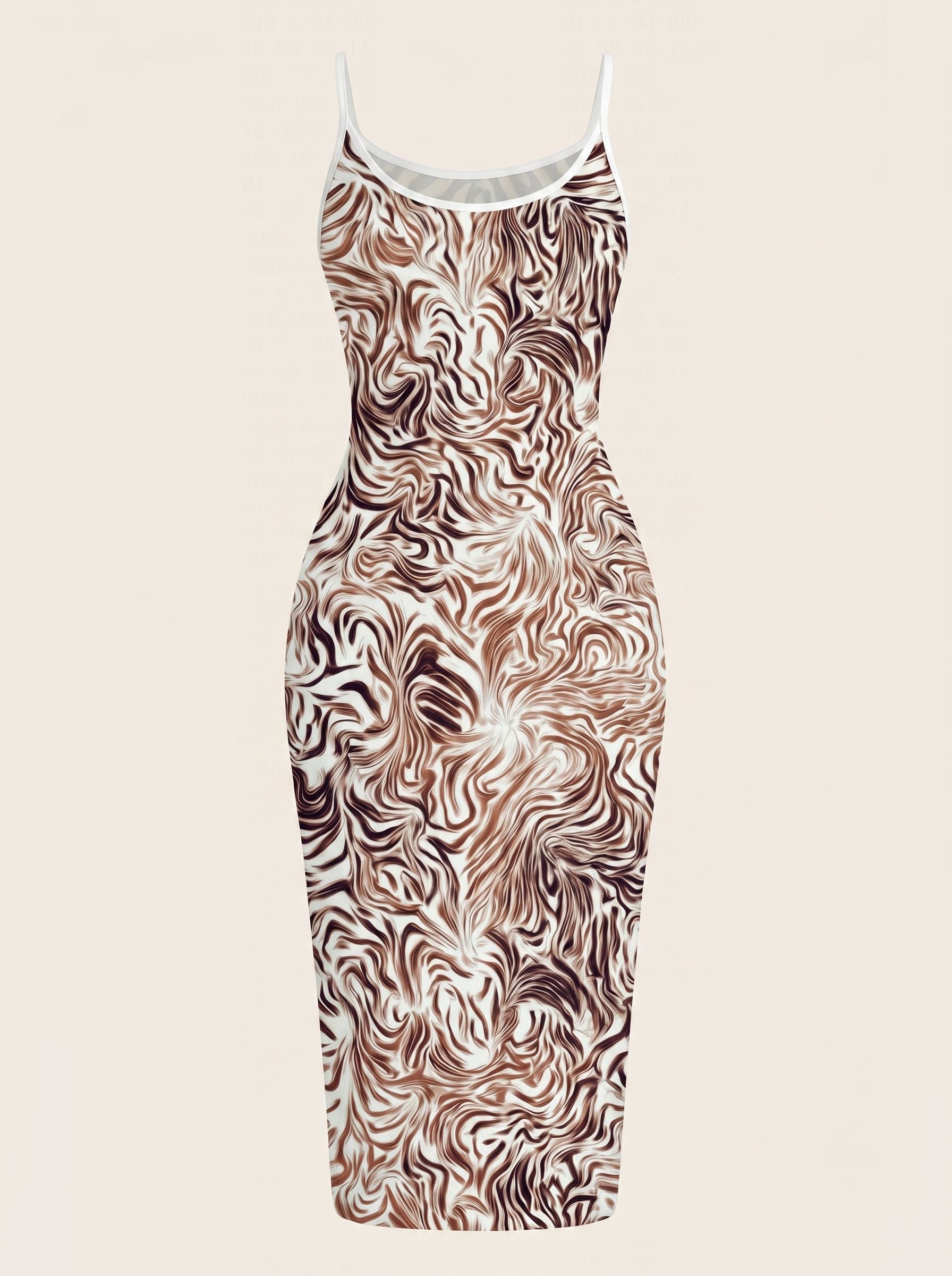 CAPRI Floral Print Sleeveless Bodycon Midi Dress