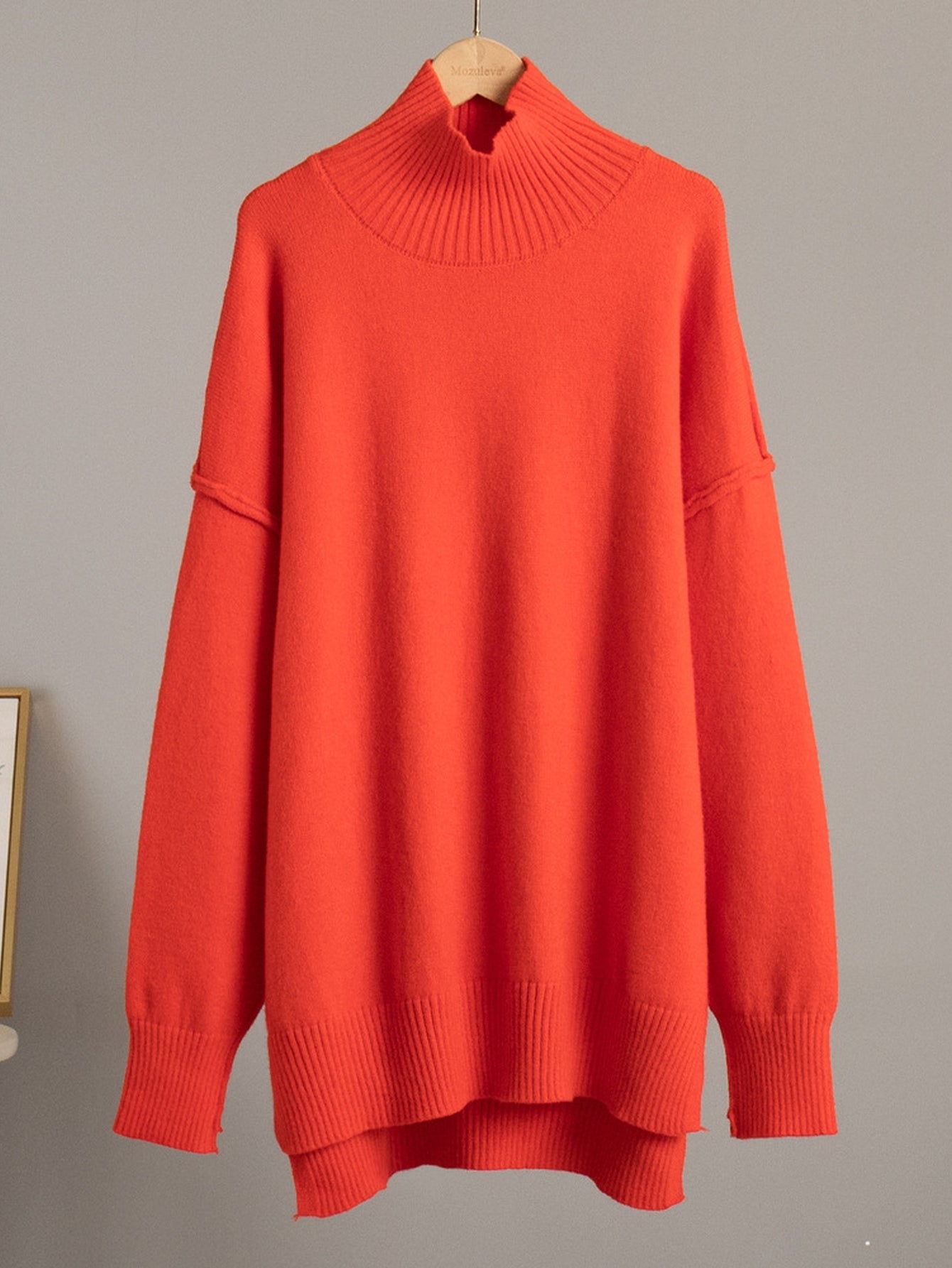 Cozy Oversized Mock Neck Knit Set
