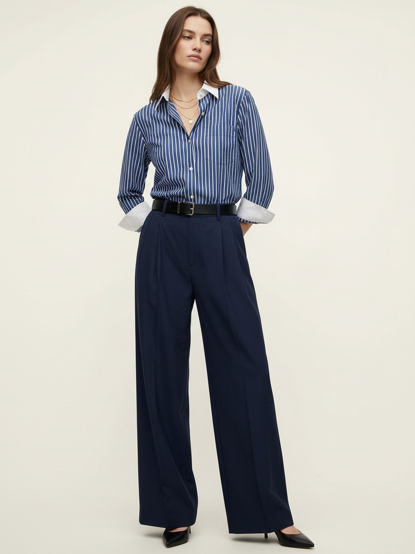 Contrast Striped Shirt
