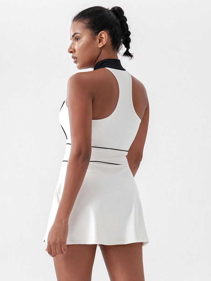 Zip Front Athletic Tennis Dress