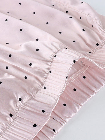 Polka Dot Wide Leg Culottes
