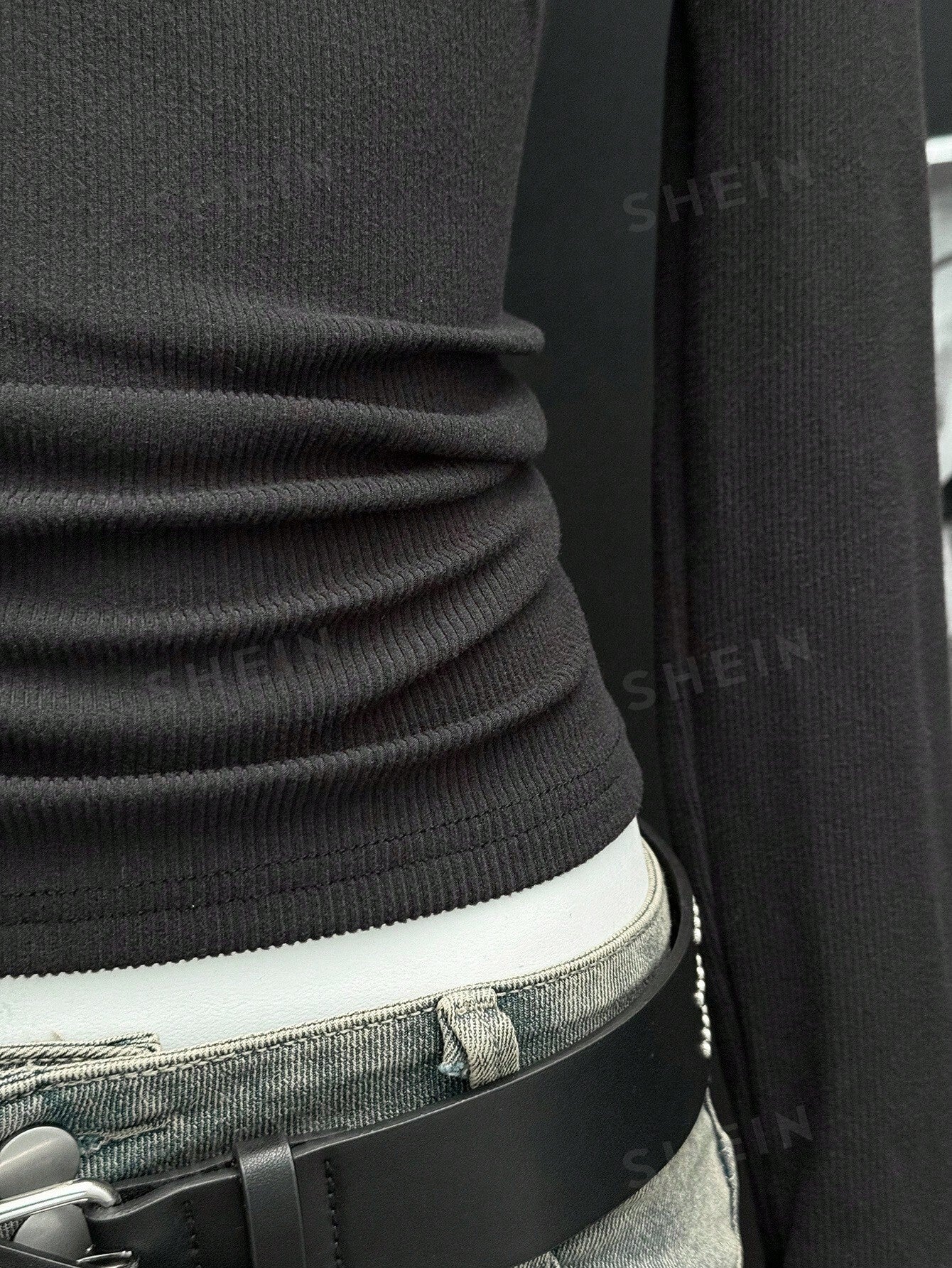 Slim Fit Snap Button T Shirt