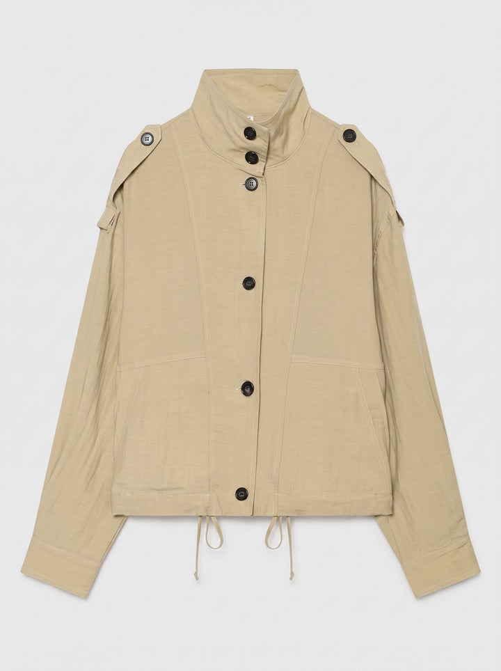 Utility Stand Collar Drawstring Jacket