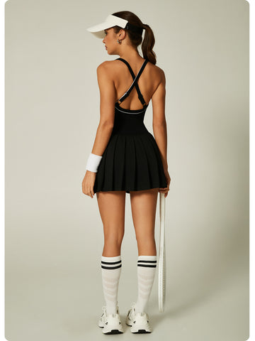Sleeveless Tennis Pleated Dress